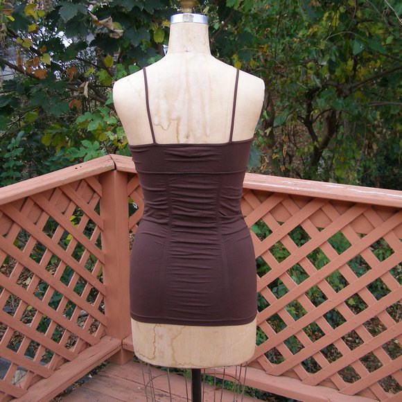 🇺🇲 EUC size S/M Brown Tank top Camisole top by M heart M - Picture 5 of 11